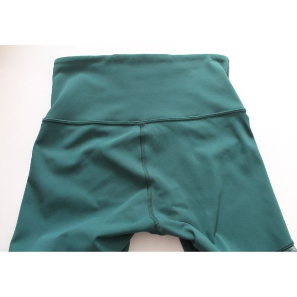 Lululemon Seek The Heat Tight Green Jasper Size 4 Mesh - Picture 7 of 10